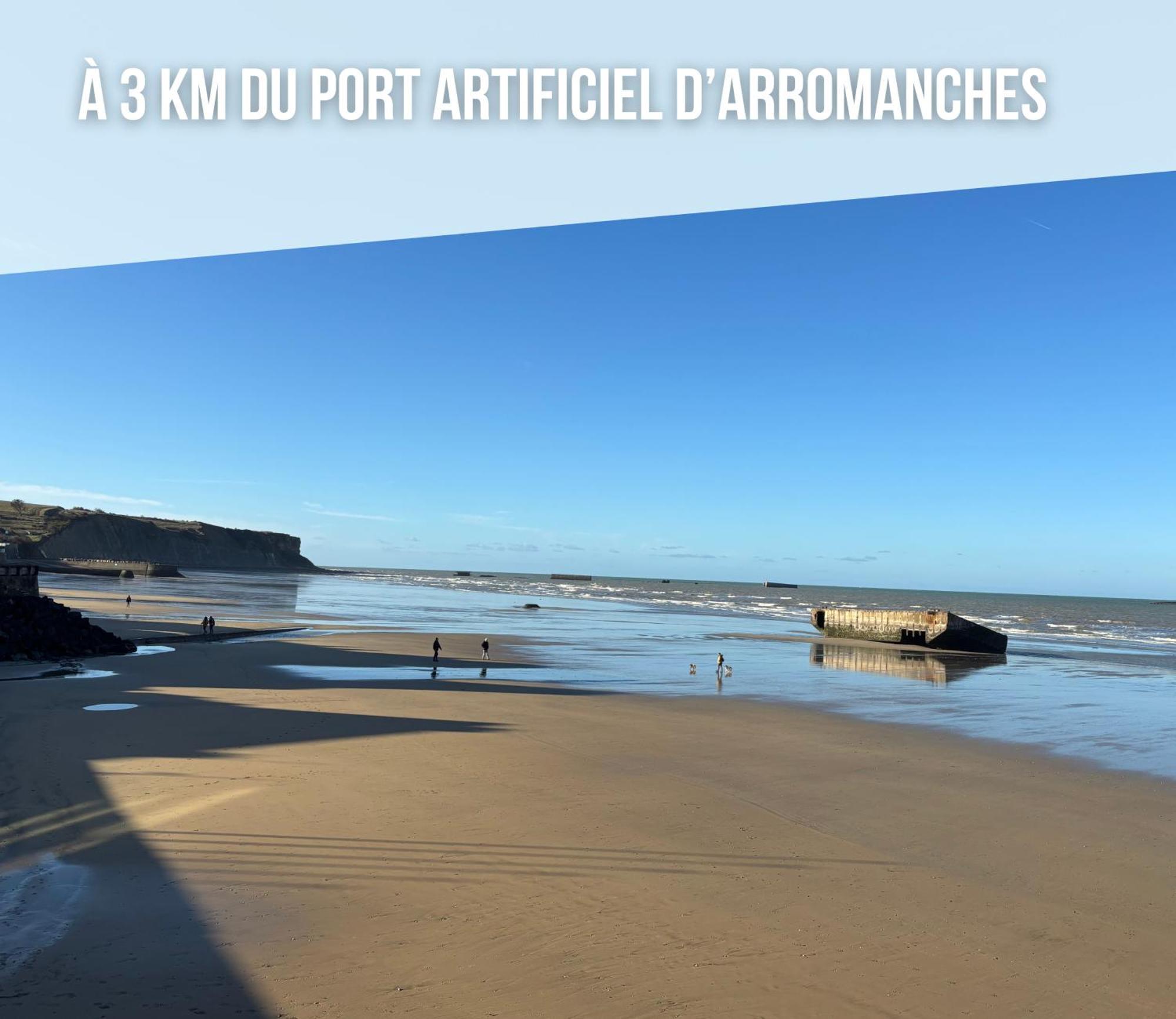 Villa Des Pontons Maison 5 Chambres Avec Grand Jardin Clos Et Belle Terrasse Sejour Spacieux Lumineux A 2 Kms De La Plage D'Arromanches Pres De Bayeux, Omaha Beach - Table De Ping Pong - Garage Tracy-sur-Mer Ngoại thất bức ảnh